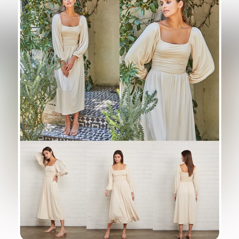 RACHEL PALLY DORY DRESS Elegant Cream Midi Dress NEVER WORN